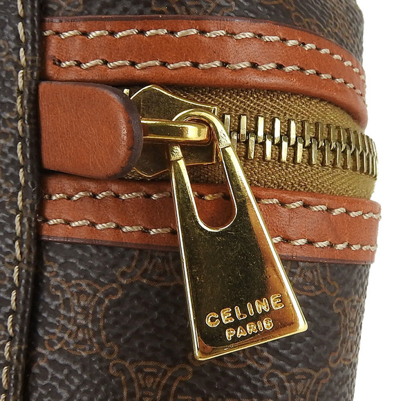 Celine Celine Macadam PVC Leather Handbag Brown Canvas Handbag - Picture 9 of 15